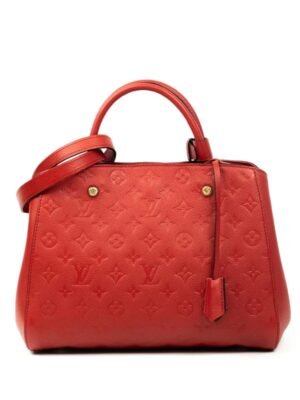 Louis Vuitton Monogram Empreinte Montaigne MM Satchel , Mirror original + Brand Box , size 32*22