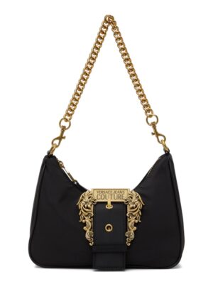 Versace Jeans Couture Black Nylon Buckle Bag
 + Brand Box , size 22*10