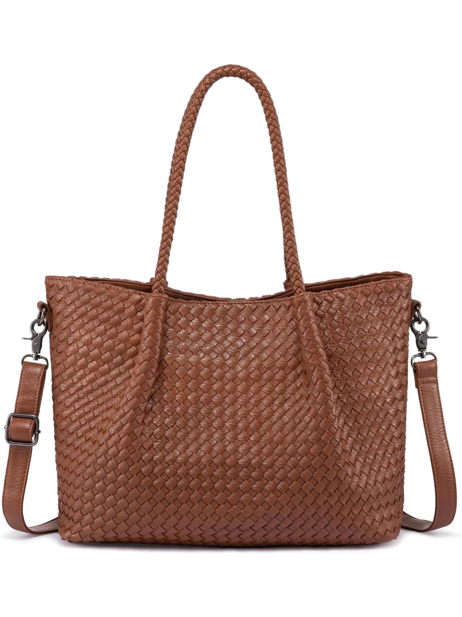 ⁦Vintage Bottega Veneta Intrecciato Nappa Tote   , size 45*28 bn⁩ - الصورة ⁦2⁩