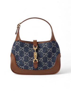 Gucci Blue GG Denim Jackie 1961 Mini  + Brand Box , size 19*14