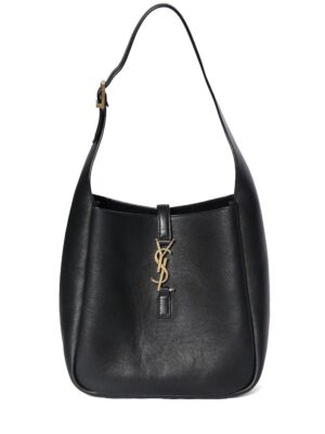 SAINT LAURENT LE5 A7 LEATHER HOBO BAG + Brand Box , size 22*22
