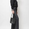 SAINT LAURENT LE5 A7 LEATHER HOBO BAG + Brand Box , size 22*22 - Thumbnail Image 7