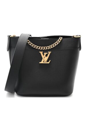 Louis Vuitton Calfskin Lock and Walk Bucket bag + Brand Box , size 26*20