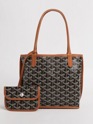 Goyard Goyardine Reversible Anjou Tote + Dust Cover , size 27*21