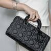 Christian Dior Medium Lady D Joy Bag Black Ultramatte  + Brand Box , size 27*15 - Thumbnail Image 4