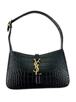SAINT LAURENT Le 5 a 7 Croc hobo bag + Cosmetics Bag  + Brand Box ,  size 26*14