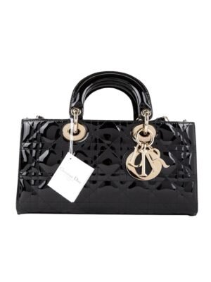 Christian Dior Patent Cannage Lady D-Joy , size 27*15  + brand box