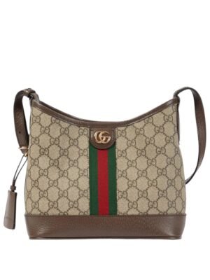 Gucci Small Ophidia GG Shoulder Bag Pvc Coated Canvas  + Brand Box , size 23*20