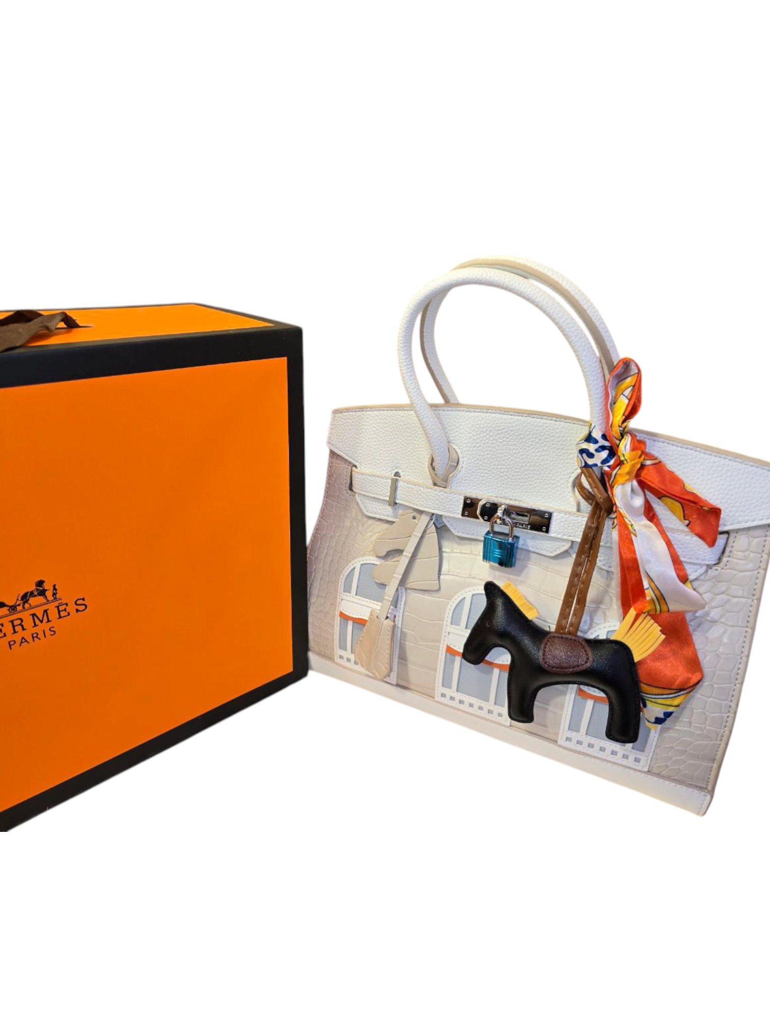 ⁦HERMES Faubourg 30 Limited Edition  Birkin  + Brand Box , Size  30x23⁩ - الصورة ⁦14⁩