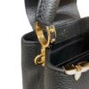 Louis Vuitton Smooth Calfskin Flowers Capucines PM Black  + Brand Box , size 27*17 - Thumbnail Image 5