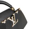 Louis Vuitton Smooth Calfskin Flowers Capucines PM Black  + Brand Box , size 27*17 - Thumbnail Image 6