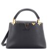 Louis Vuitton Taurillon Embellished Flower Crown Capucines PM Black + Brand Box , size 27*17 - Thumbnail Image 1