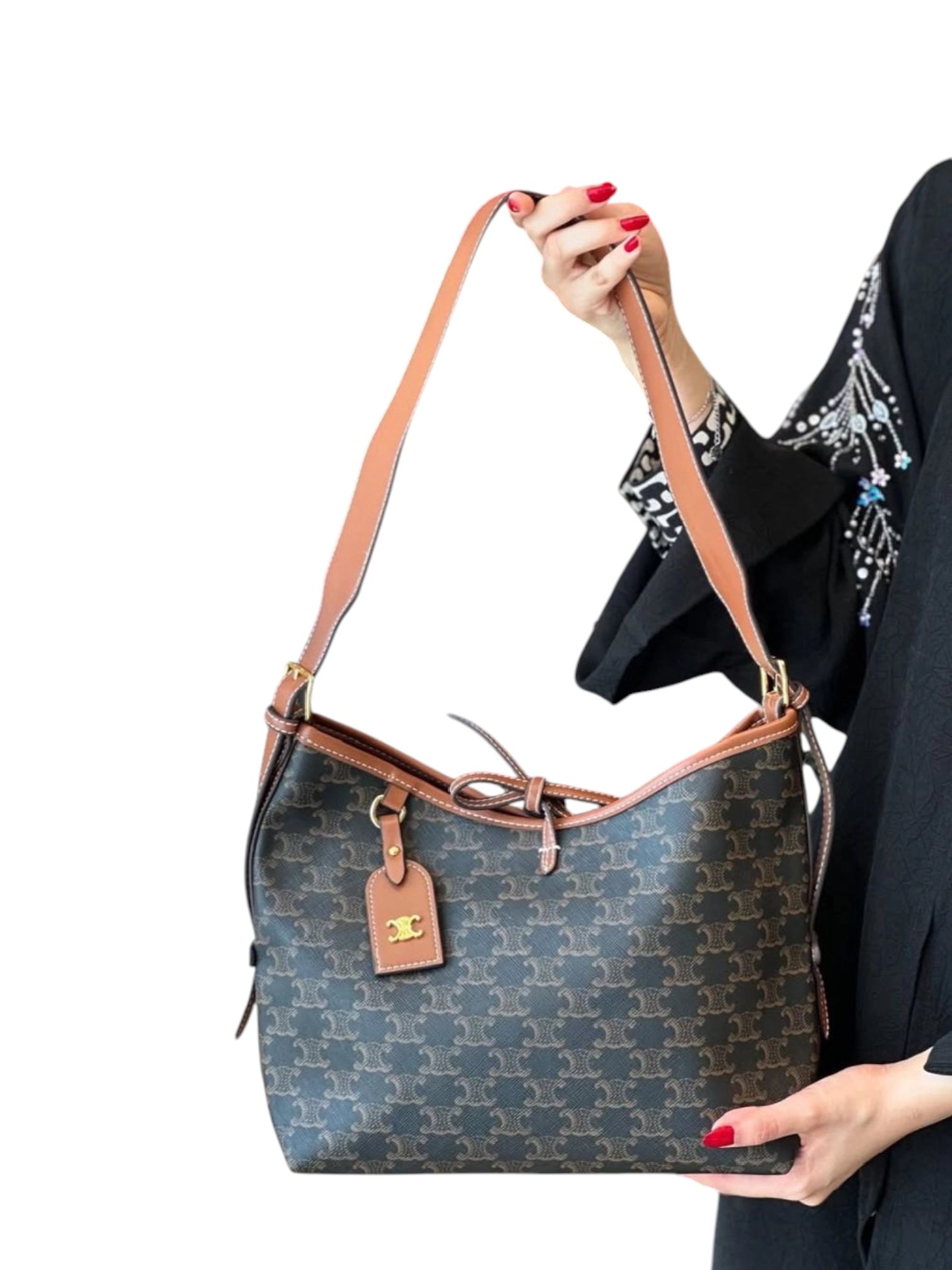 ⁦Celine Hobo carryall + Brand Box , size 35*21⁩ - الصورة ⁦7⁩