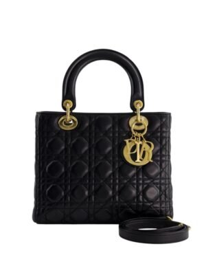 Christian Dior Medium  Cannage Lady Dior  + Brand Box , size 24*19
