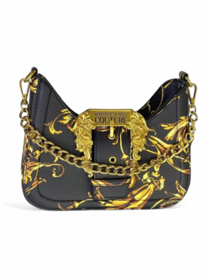 Versace Jeans CoutureBaroque Print Hobo Bag in PU Leather + Brand Box , size 21*13