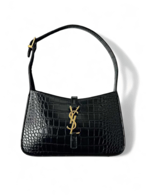 SAINT LAURENT Le 5 a 7 Croc hobo bag + Cosmetics Bag  + Brand Box ,  size 26*14