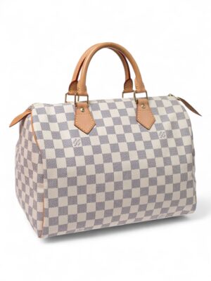 Louis Vuitton Speedy 30  Damier Azur + Brand Box , size 30*21