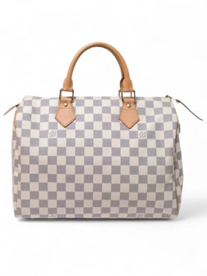 Louis Vuitton Speedy 30  Damier Azur + Brand Box , size 30*21