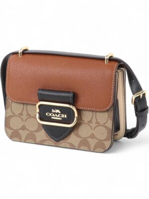 COACH Morgan Square Crossbody Bag In Colorblock Signature + Brand Box , size 19*14 ..