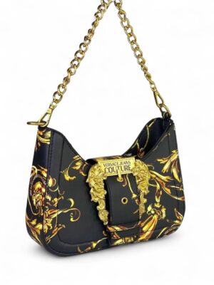 Versace Jeans CoutureBaroque Print Hobo Bag in PU Leather + Brand Box , size 21*13