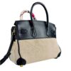 Hermes Two Tone Genuine Leather Canvas Birkin 30 , size 28x19 - Thumbnail Image 2