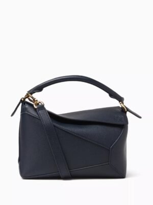 LOEWE Small Leather Puzzle Edge Top-Handle  + Brand Box , size 24*17