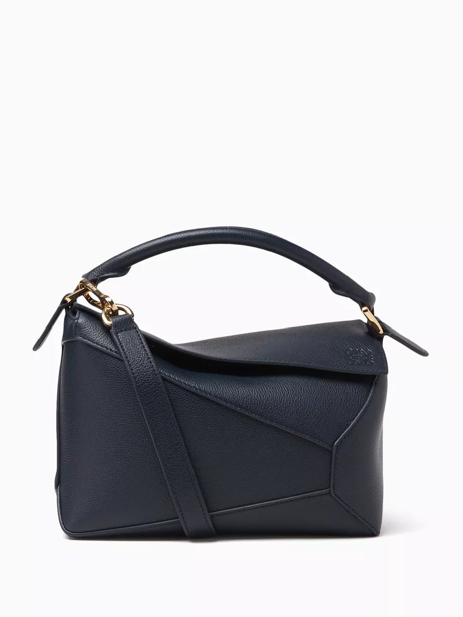 ⁦LOEWE Small Leather Puzzle Edge Top-Handle  + Brand Box , size 24*17⁩ - الصورة ⁦1⁩