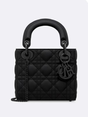 Christian Dior Mini Lady Dior Bag Ultra Matt (2nos. strap included)+ Brand Box , size 17*15