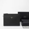 Prada Saffiano Leather Clutch pouch + Brand Box , size 26*20 - Thumbnail Image 6