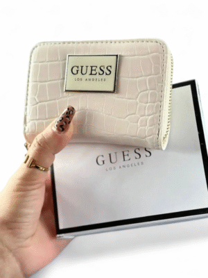 Guess Croc embossed Zip around wallet + Brand Box