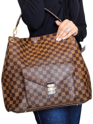 LOUIS VUITTON METIS HOBO DAMIER EBENE , size 36*32