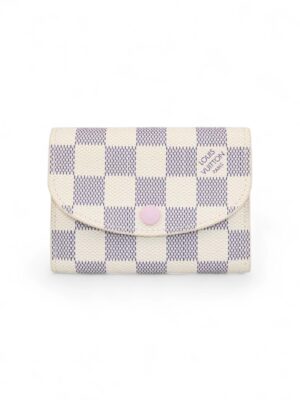 Louis Vuitton  
Damier Azur Pattern Rosalie Coin Purse wallet + Brand Box , size 12*8