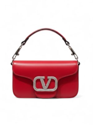Valentino V logo baguette bag with crystals + Brand Box , size 20*10