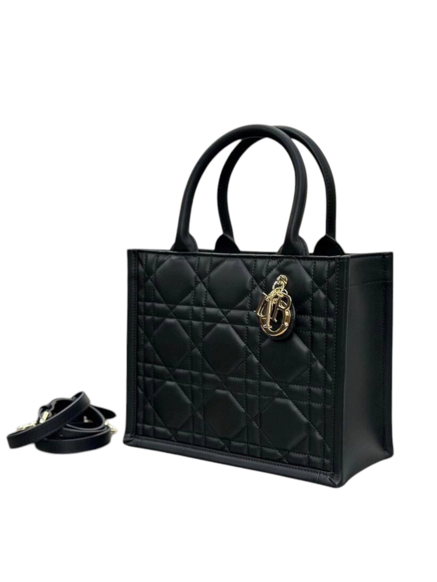 ⁦Small Dior Macro Cannage Small Book Tote  + Brand Box , size 26*21 .. BFR⁩ - الصورة ⁦2⁩