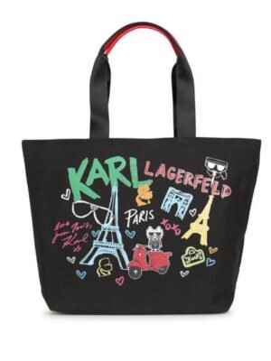 Karl lagerfeld Kristen Canvas shopper tote , size 49*35 .. BFR