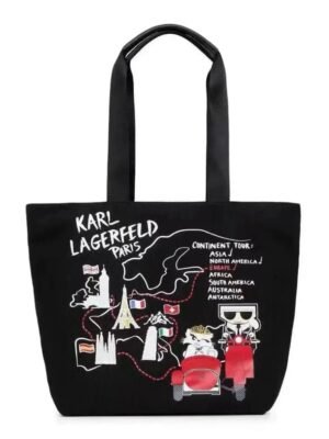 Karl lagerfeld Canvas shopper tote , size 49*35 .. BFR