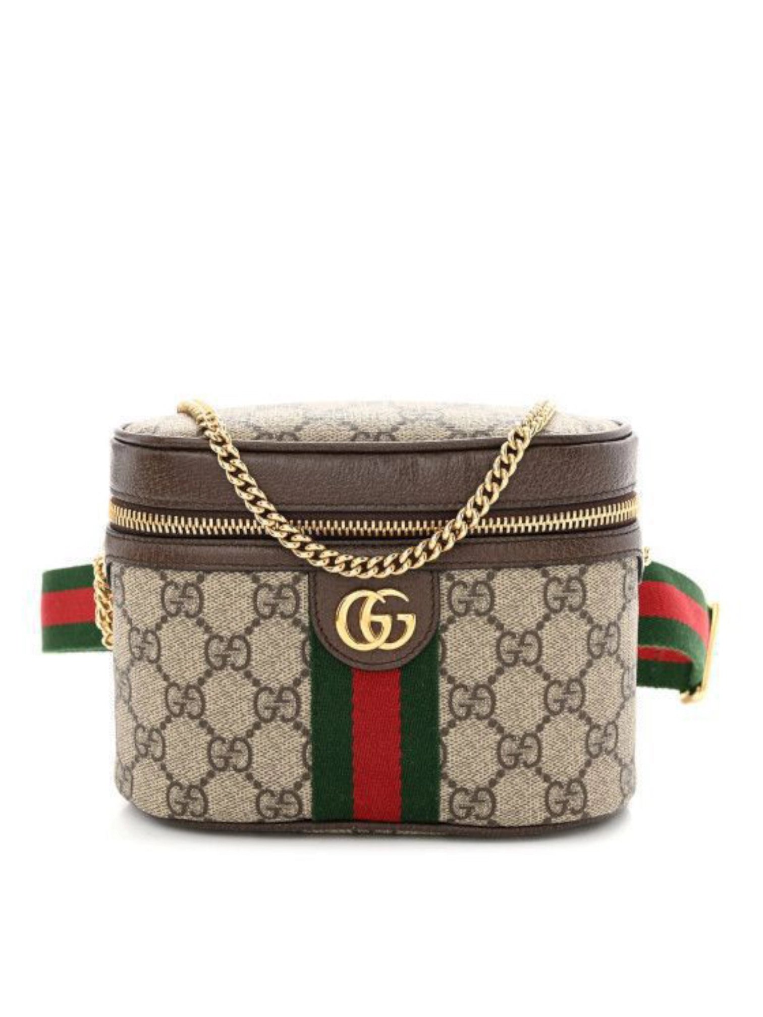 ⁦Gucci 
GG Supreme Monogram Web Ophidia Belt + Brand Box , size 16*12 .. BFR⁩ - الصورة ⁦1⁩