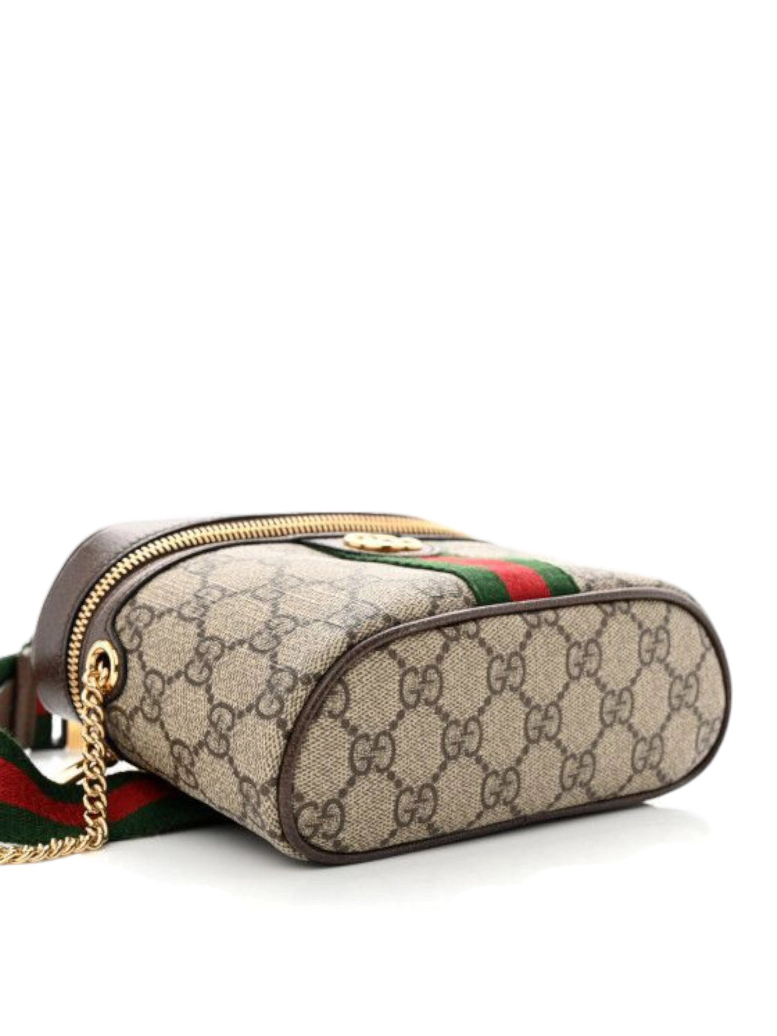 ⁦Gucci 
GG Supreme Monogram Web Ophidia Belt + Brand Box , size 16*12 .. BFR⁩ - الصورة ⁦3⁩