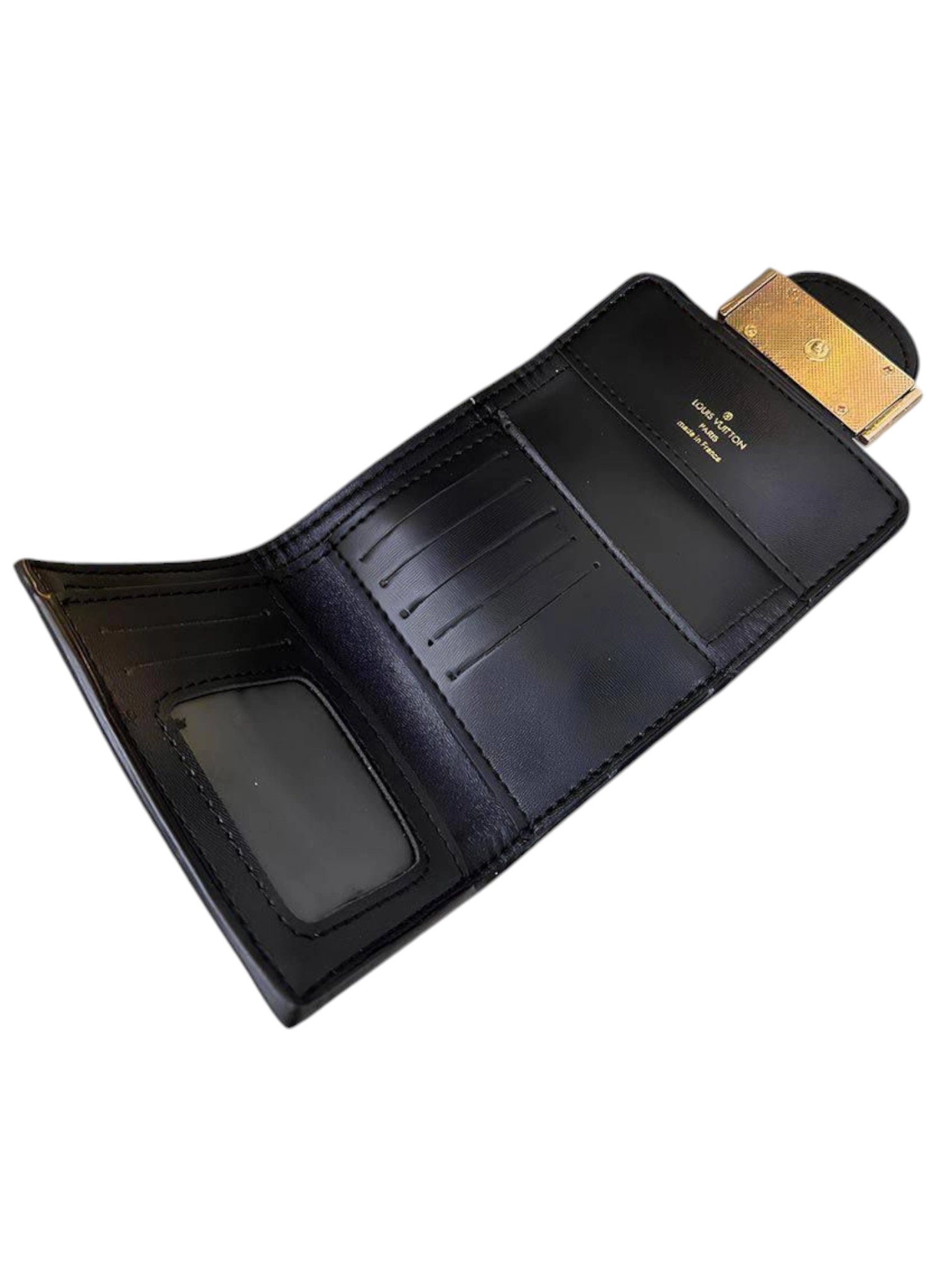 ⁦Louis Vuitton Monogram Reverse Trifold wallet + Brand Box⁩ - الصورة ⁦3⁩