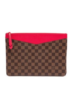 Louis Vuitton Clutch 
Damier Ebene Daily Pouch + Brand Box , size 29*20