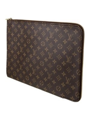 Louis Vuitton clutch Men's Women's
Monogram Poche Documents & Laptop Portfolio Case + Brand Box, size 34*25