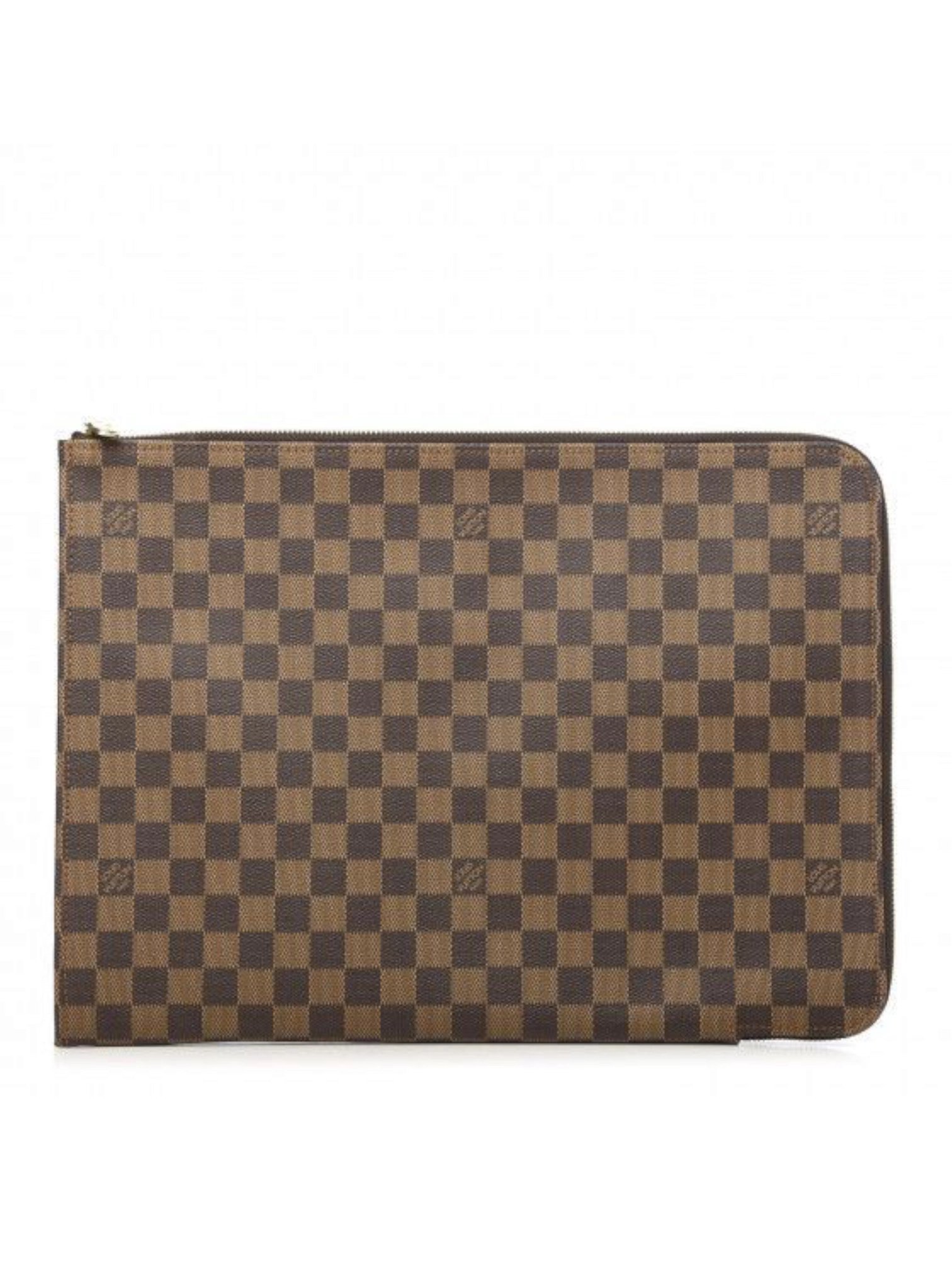 ⁦Louis Vuitton clutch Men's Women'sDamier Ebene Poche Documents & Laptop Portfolio Case + Brand Box, size 34*25⁩ - الصورة ⁦1⁩