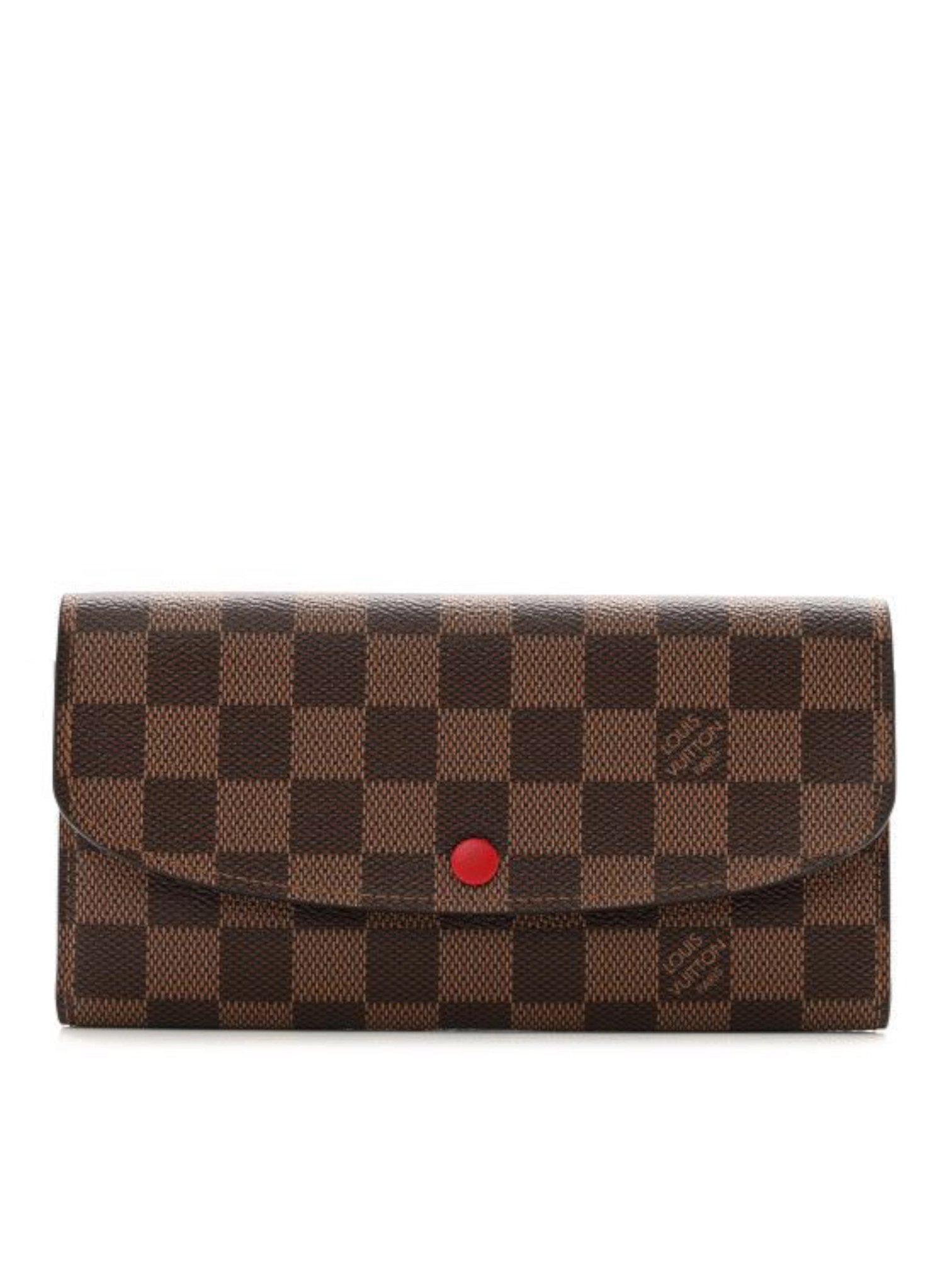 ⁦Louis Vuitton Damier Ebene Emilie Wallet
+ Brand Box⁩ - الصورة ⁦1⁩