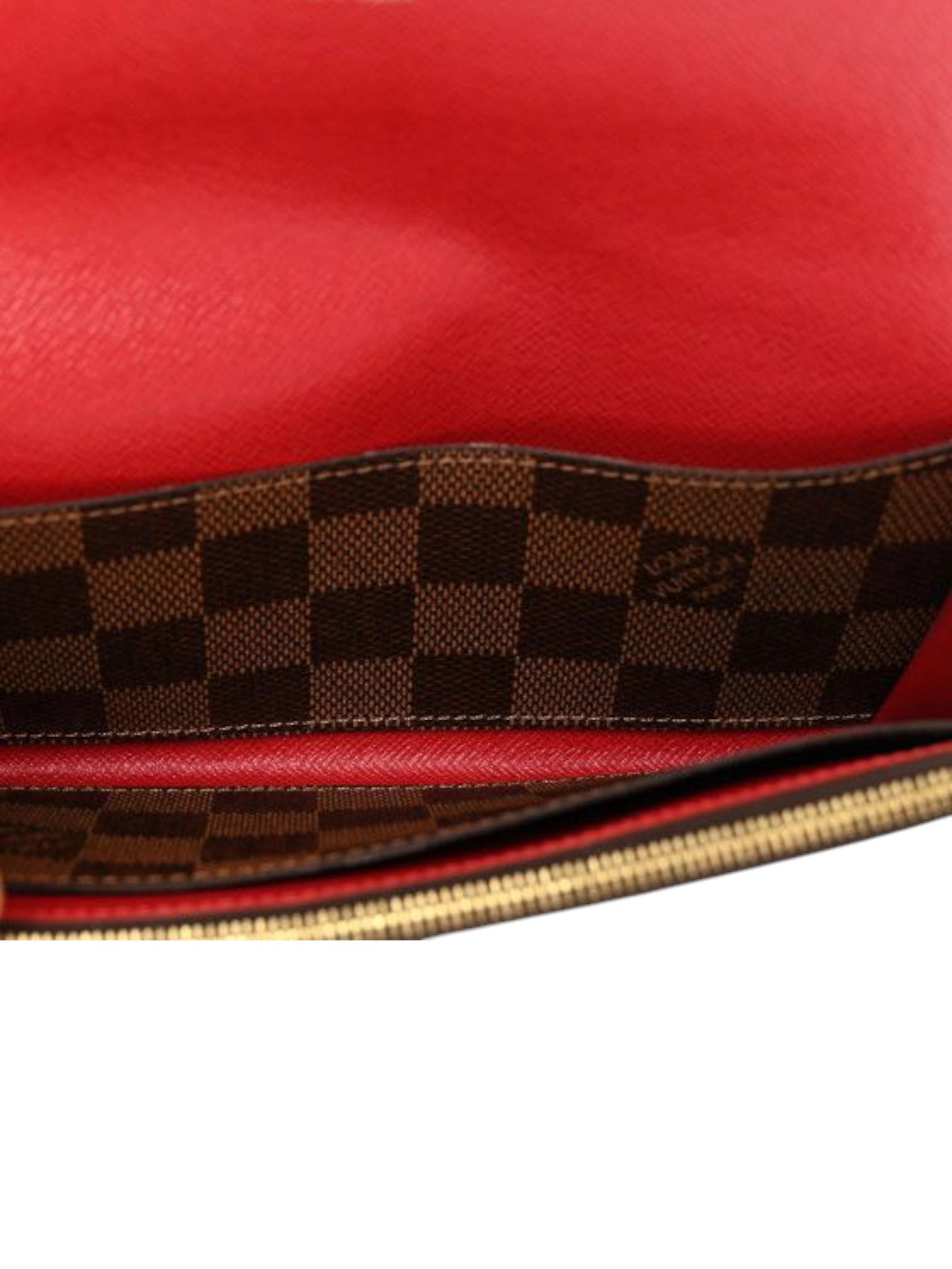 ⁦Louis Vuitton Damier Ebene Emilie Wallet
+ Brand Box⁩ - الصورة ⁦8⁩