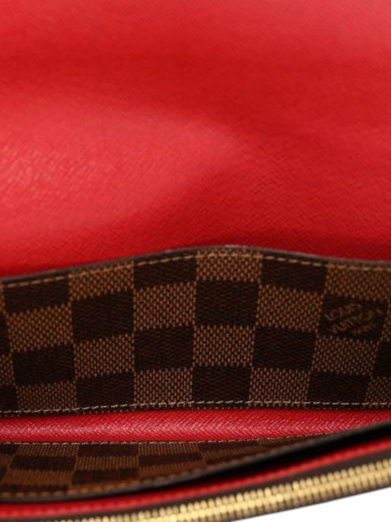 ⁦Louis Vuitton Damier Ebene Emilie Wallet
+ Brand Box⁩ - الصورة ⁦7⁩