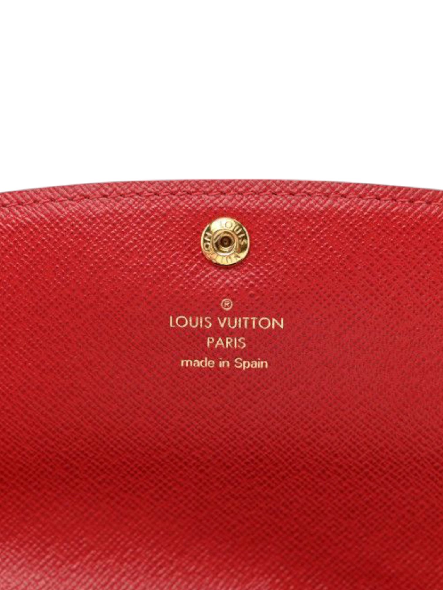 ⁦Louis Vuitton Damier Ebene Emilie Wallet
+ Brand Box⁩ - الصورة ⁦5⁩