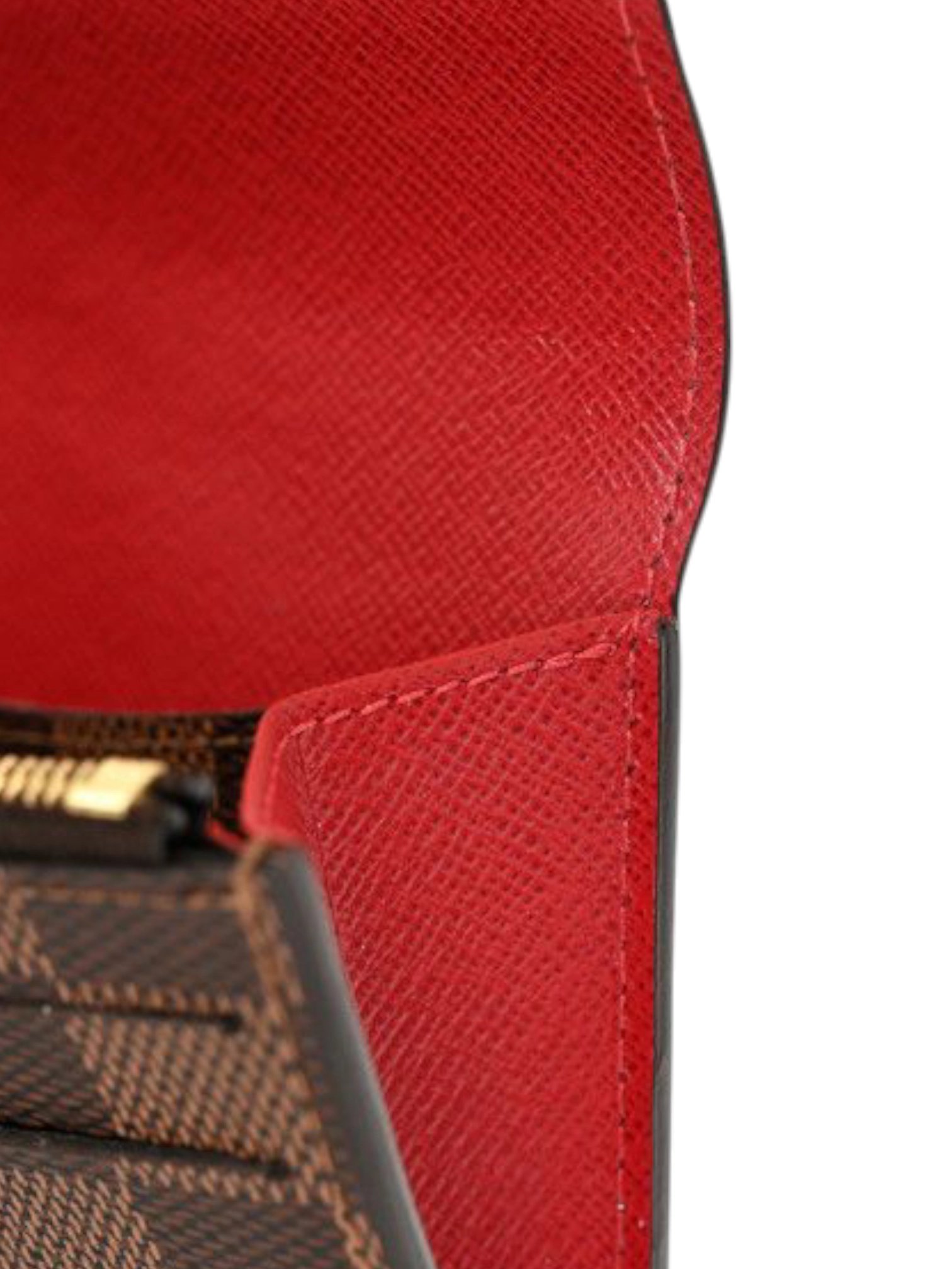 ⁦Louis Vuitton Damier Ebene Emilie Wallet
+ Brand Box⁩ - الصورة ⁦6⁩