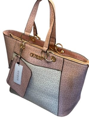 GUESS Zakaria Debossed Shoulder Bag with Pouch , size 42*27 .. BFR