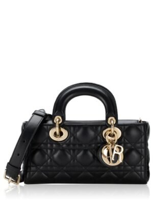 CHRISTIAN DIORLambskin Cannage Small Lady D Joy + Brand Box , size 22*12