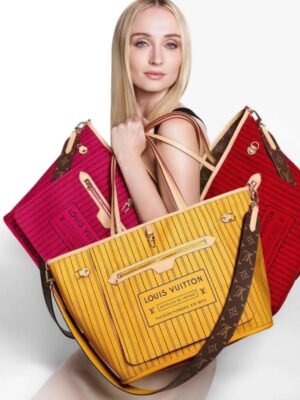 Louis Vuitton Monogram Inside Out Neverfull Bandouliere MM  + Brand Box , size 28*32